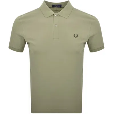 Fred Perry Polo T Shirt Olive Green