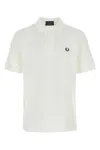 Fred Perry Laurel Wreath-embroidered Polo Shirt In White