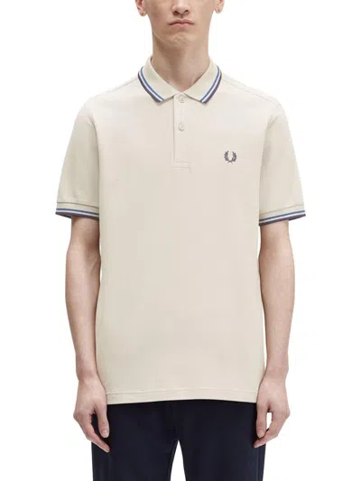 Fred Perry Polo With Logo In Neutral