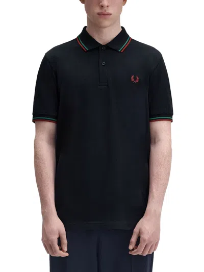 Fred Perry Polo With Logo In Black