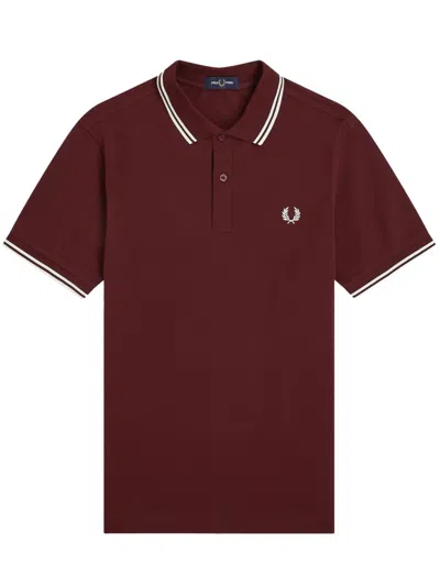 Fred Perry Polo With Logo In Red