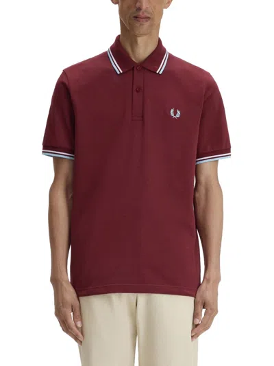 Fred Perry Polo With Logo In Red