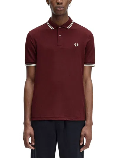 Fred Perry Polo With Logo In Red