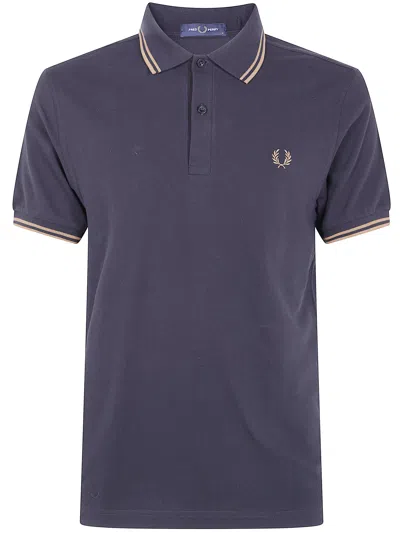 Fred Perry Polo With Logo In Animal Print