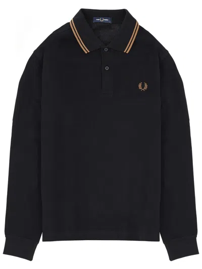 Fred Perry Polo With Logo In Black