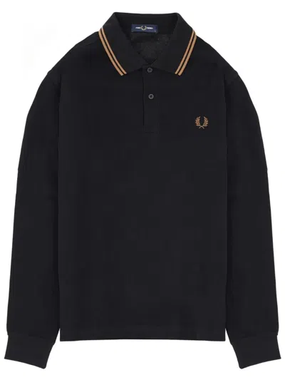 Fred Perry Polo With Logo In Black