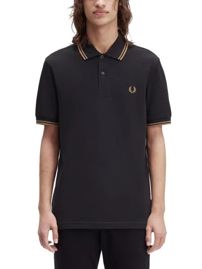 Fred Perry Polo With Logo In Black