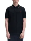 Fred Perry Polo With Logo In Blue
