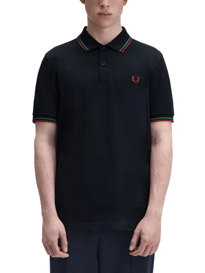 Fred Perry Polo With Logo In Black