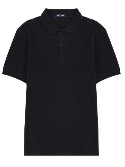 Fred Perry Polo With Logo In Blue