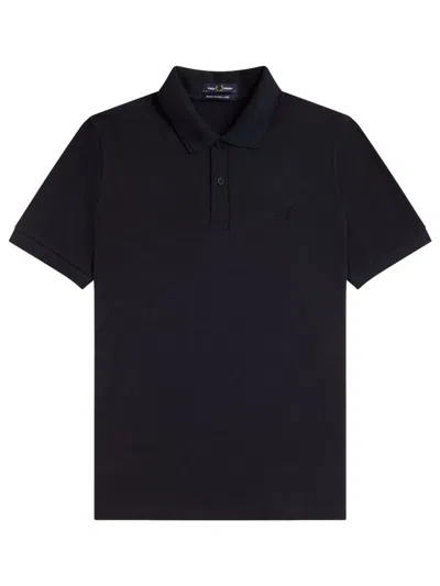Fred Perry Polo With Logo In Blue
