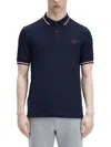 Fred Perry Twin Tipped Shirt In Blue