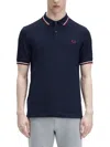 Fred Perry Twin Tipped Shirt In Blue