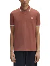 Fred Perry Burberry Check Trim Sweater In Brown