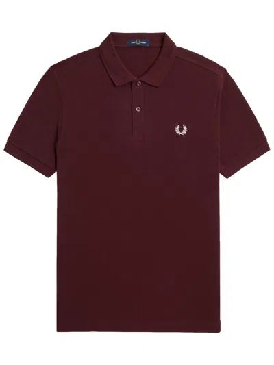 Fred Perry Polo With Logo In Brown