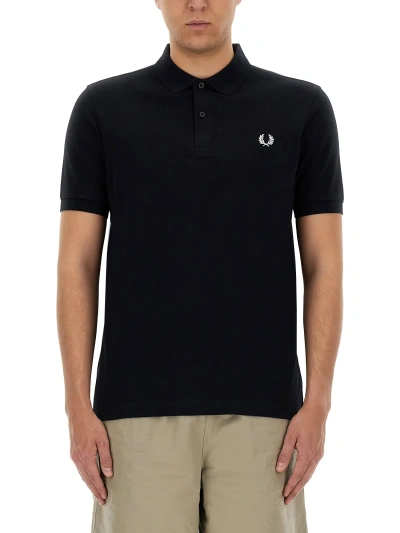 FRED PERRY POLO WITH LOGO EMBROIDERY