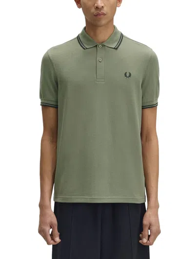 Fred Perry Polo With Logo In Green