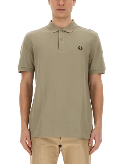 Fred Perry Polo With Logo In Green