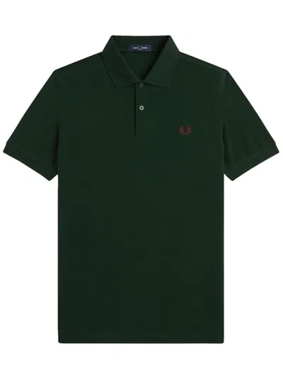 Fred Perry Polo With Logo In Gray