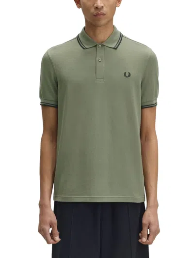 Fred Perry Polo With Logo In Green