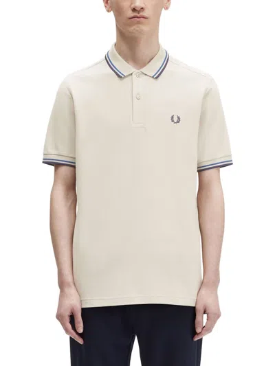 Fred Perry Polo With Logo In Ivory