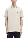 Fred Perry Polo With Logo In Ivory