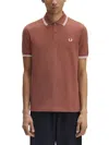 Fred Perry Burberry Check Trim Sweater In Brown