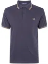 Fred Perry Logo-detail Polo Shirt In Purple