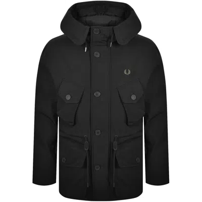Fred Perry Puffer Jacket Court Black