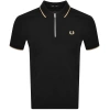Fred Perry Logo-embroidery Cotton Polo Shirt In Black