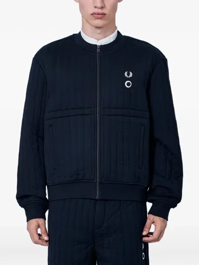 Fred Perry Quilted Cotton Jacket In Animal Print