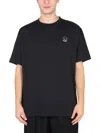 Fred Perry Raf Simons Oversized Logo T-shirt In Blue