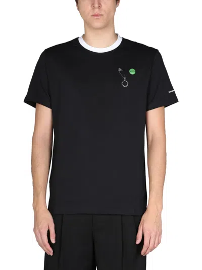 Fred Perry Raf Simons Slim Fit T-shirt In Black