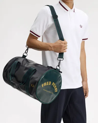 Fred Perry Recycled Polyester Classic Barrel Bag In Multi