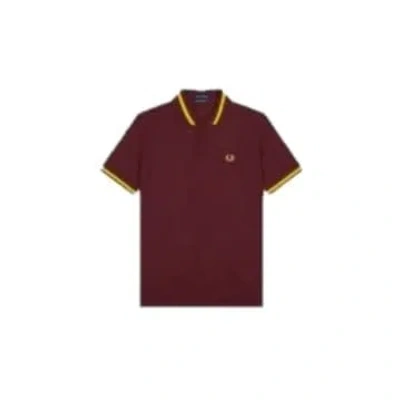 Fred Perry Reissues Original Single Tipped Polo Oxblood M96 In Brown