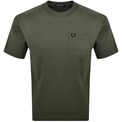 Fred Perry Relaxed T Shirt Green