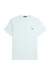 Fred Perry Short-sleeved T-shirt In Lgice/mdnghblue