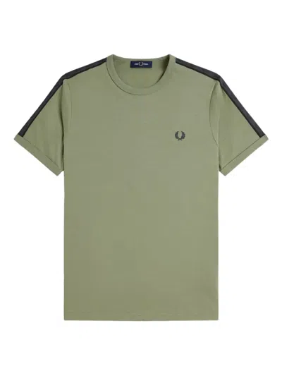Fred Perry Ringer Short-sleeve T-shirt In Green