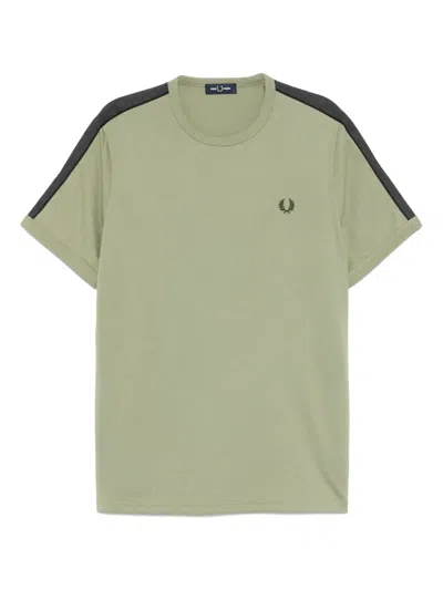 Fred Perry Ringer Short-sleeve T-shirt In Green