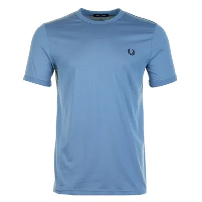 Fred Perry Ringer T Shirt Ace Blue