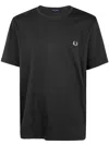 Fred Perry Ringer T-shirt In Black