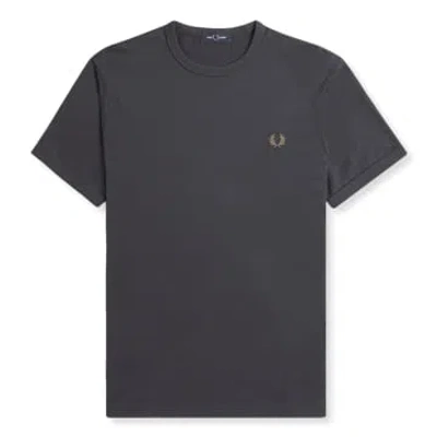 Fred Perry Ringer T-shirt Anchor Grey / Dark