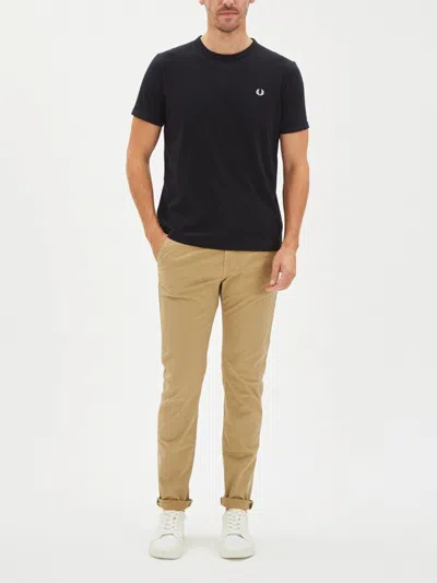 Fred Perry Classic Crew Neck Tee In Black