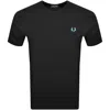 FRED PERRY FRED PERRY RINGER T SHIRT BLACK