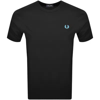 Fred Perry Ringer T Shirt Black