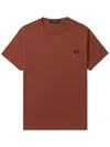 Fred Perry Ringer T-shirt In Brown