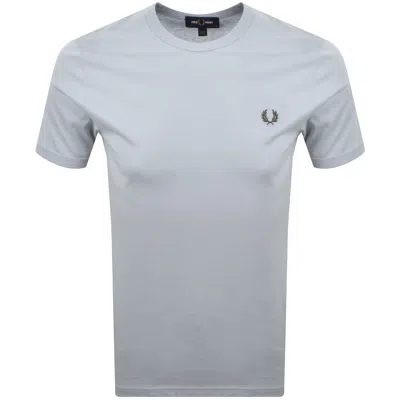 Fred Perry Ringer T Shirt Dusky Blue
