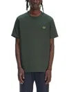 Fred Perry Mens Ringer T-shirt In Green