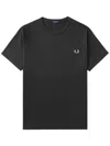 Fred Perry Ringer T-shirt In Grey