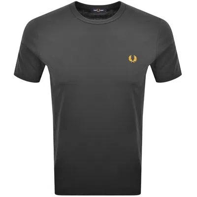 Fred Perry Ringer T Shirt Grey In Gray